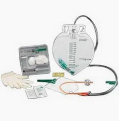 Amsure Foley Tray Bag, Preconn Hydrophilic Ctd 18fr, 05cc, 2000ml Bag, 10cc Syringe, Nitrile Gloves, Sterile