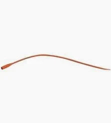Amsure Red Rubber Urethral Catheter, 12 Fr, 16"