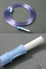 Amsure Suction Connecting Tube With Light Blue Connector, 1/4" X 6 Ft