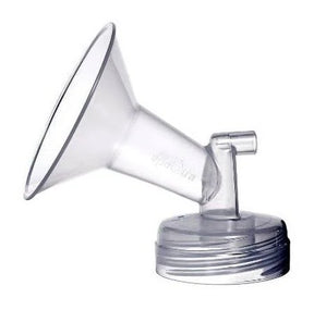 Transparent breast pump flange accessory for medical supplies and home care