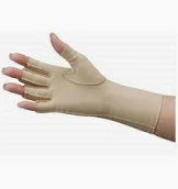 Deroyal Edema Glove, 3/4" Finger Over Wrist, Left, Champagne, Small