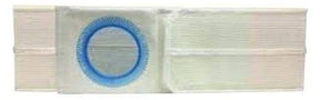 Disposable ostomy bag wafer with blue adhesive ring for medical use