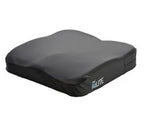 Ergonomic black wheelchair seat cushion for medical support and comfort