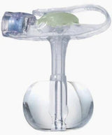 Clear medical gastrostomy tube with feeding port for home enteral nutrition