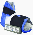 Blue and black foot protector boot medical supply for pressure relief and support
