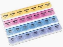 Weekly Twice-a-day Pill Organizer, 7-day Capacity