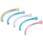 Assorted sizes of colored oral airway tubes for medical respiratory support