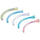 Assorted sizes of colored oral airway tubes for medical respiratory support