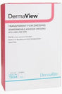Box of DermaView transparent film dressing, semipermeable adhesive medical supply