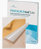 Manuka honey absorbent dressing and packaging for wound care, suitable for home medical use