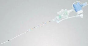 Sterile medical catheter with connection port for home healthcare supply delivery