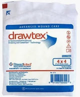 Drawtex Hydroconductive Wound Dressing With Levafiber Tracheostomy Dressing, 4" X 4"
