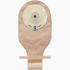 Beige ostomy pouch with adhesive barrier for medical supply and home care needs