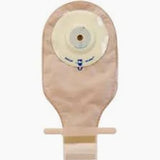 Beige ostomy pouch with adhesive barrier for medical supply and home care needs