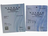 Two Vitale hydrogel impregnated wound dressing packages, medical supplies for home care