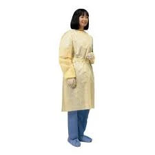 Lightweight Thumbhook Isolation Gown, Yellow, X-large
