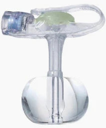 Clear tracheostomy tube with cuff, medical supply for respiratory care at home