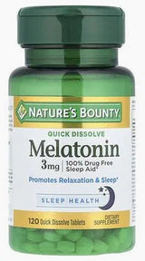 Nature's Bounty Melatonin Quick Dissolve Tablets, 3mg, 240 Ct