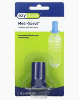 Ezy Dose Medi-Spout pill assist cap blister pack for water bottles, medical supply