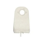 White medical ostomy bag with top opening, designed for secure home health care use