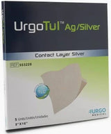 UrgoTul Ag/Silver contact layer wound dressing box, 8x16 inch, for medical use