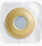 Ostomy barrier ring for medical stoma care on a white background