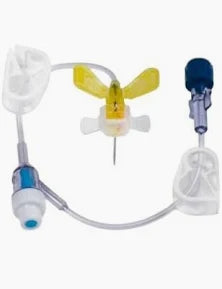 Miniloc Shp 20g X .75 In. Safety Infusion Set With Y-site And Needle-free Injection Cap