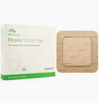 Mepilex Border Flex silicone foam dressing box and adhesive bandage pad