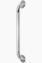 Stainless steel safety grab bar with textured grip for bathroom support and mobility