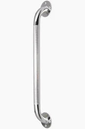 Stainless steel safety grab bar with textured grip for bathroom support and mobility
