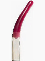 Flexible red medical tube with metallic connector for home healthcare supplies