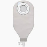 Ostomy pouch with adhesive ring and drainable closure for medical supply needs