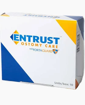 Entrust Ostomy Care box for medical supplies with FortaGuard, units per box: 10