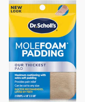 Dr. Scholl's Molefoam Padding Strips 4-1/8'' X 3-3/8'', 2-pack - Replaces Emh86442981