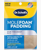 Dr. Scholl's Molefoam Padding pack for foot pain relief with extra soft padding