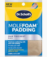 Dr. Scholl's Molefoam Padding pack for foot pain relief with extra soft padding