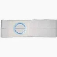 Ostomy belt with circular stoma opening for secure medical appliance support