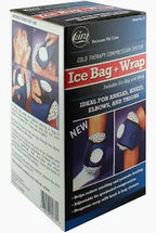 Ice bag and wrap cold therapy compression system box for pain relief, ideal for joints and muscles.