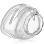 Clear nasal CPAP mask cushion for respiratory therapy and sleep apnea