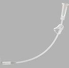 Clear medical extension tubing with connector and clamp for home healthcare use