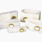 Assorted ostomy belts with circular openings for medical supply home delivery