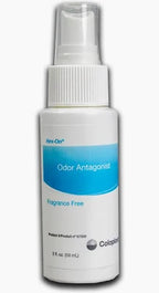 Fragrance free odor antagonist spray bottle for medical supplies, 2 oz size