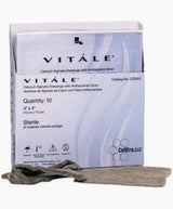 VITALE calcium alginate wound dressings sterile pads box with dressings visible