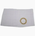 White medical supply pad with adhesive tape roll for home healthcare use