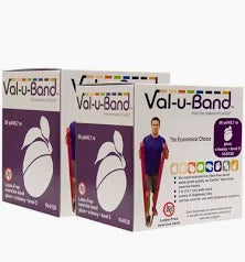 Val-u-band Resistance Bands, Dispenser Roll, 50 Yds., Plum-level 5/7, Latex-free