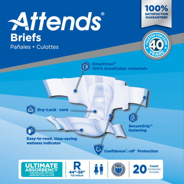 Attends Briefs, Ultimate Absorbency, Regular