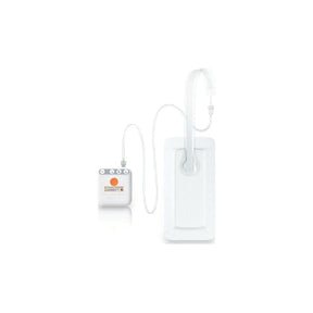 Wound dressing kit with adhesive pad, tubing, and compact control unit for medical use