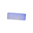 Rectangular white medical filter pad on a plain background