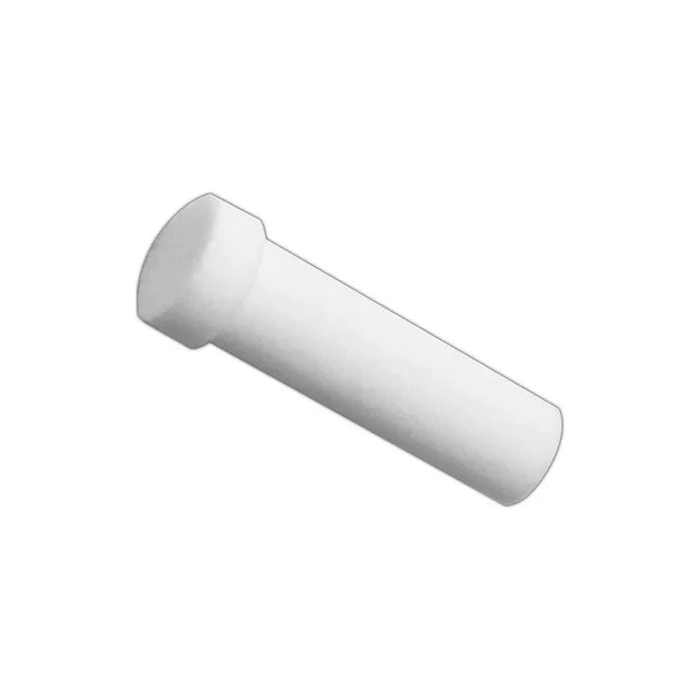 White medical filter or cartridge on a plain white background, essential medical supply
