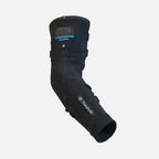 Black compression arm sleeve for elbow and joint support on white background